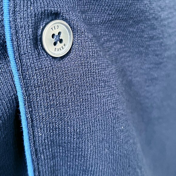 Men's Ted Baker Selar Short Sleeve Shirt | Small, Navy, Used (Very good) - Picture 9 of 11